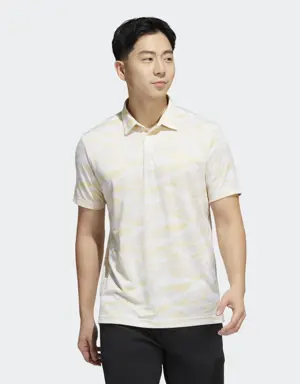 Horizon-Print Golf Polo Shirt