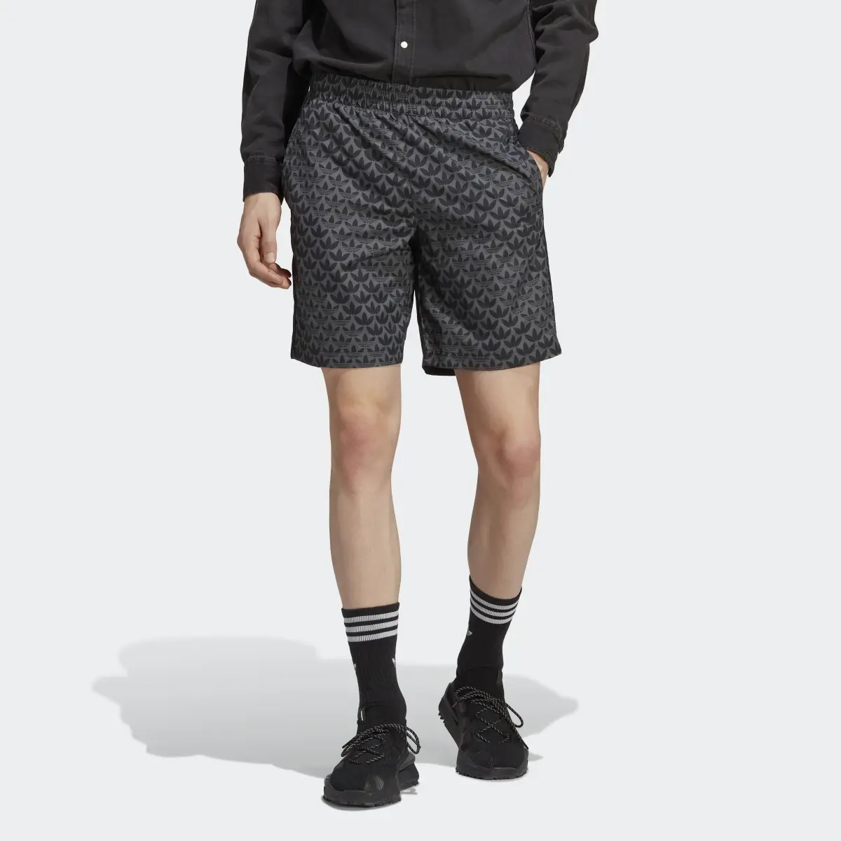 Adidas Originals Monogram Swim Shorts. 1