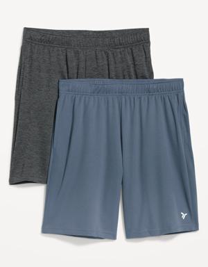Go-Dry Mesh Performance Shorts 2-Pack for Men -- 9-inch inseam blue