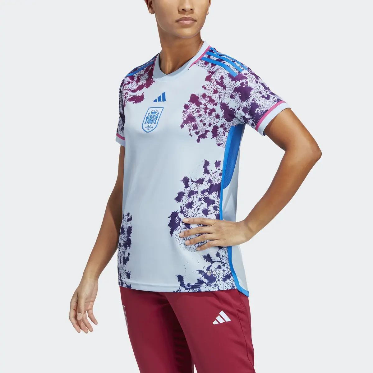 Adidas Spain Women's Team 23 Away Jersey. 1