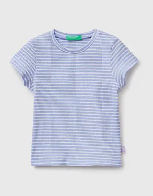 striped stretch cotton t-shirt