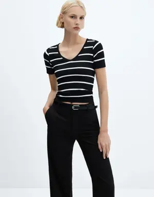 Striped seamless t-shirt