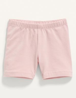 Jersey Biker Shorts for Toddler Girls pink