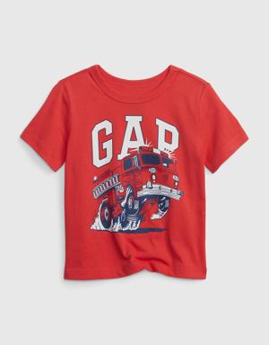 Gap Toddler 100% Organic Cotton Mix and Match Graphic T-Shirt red