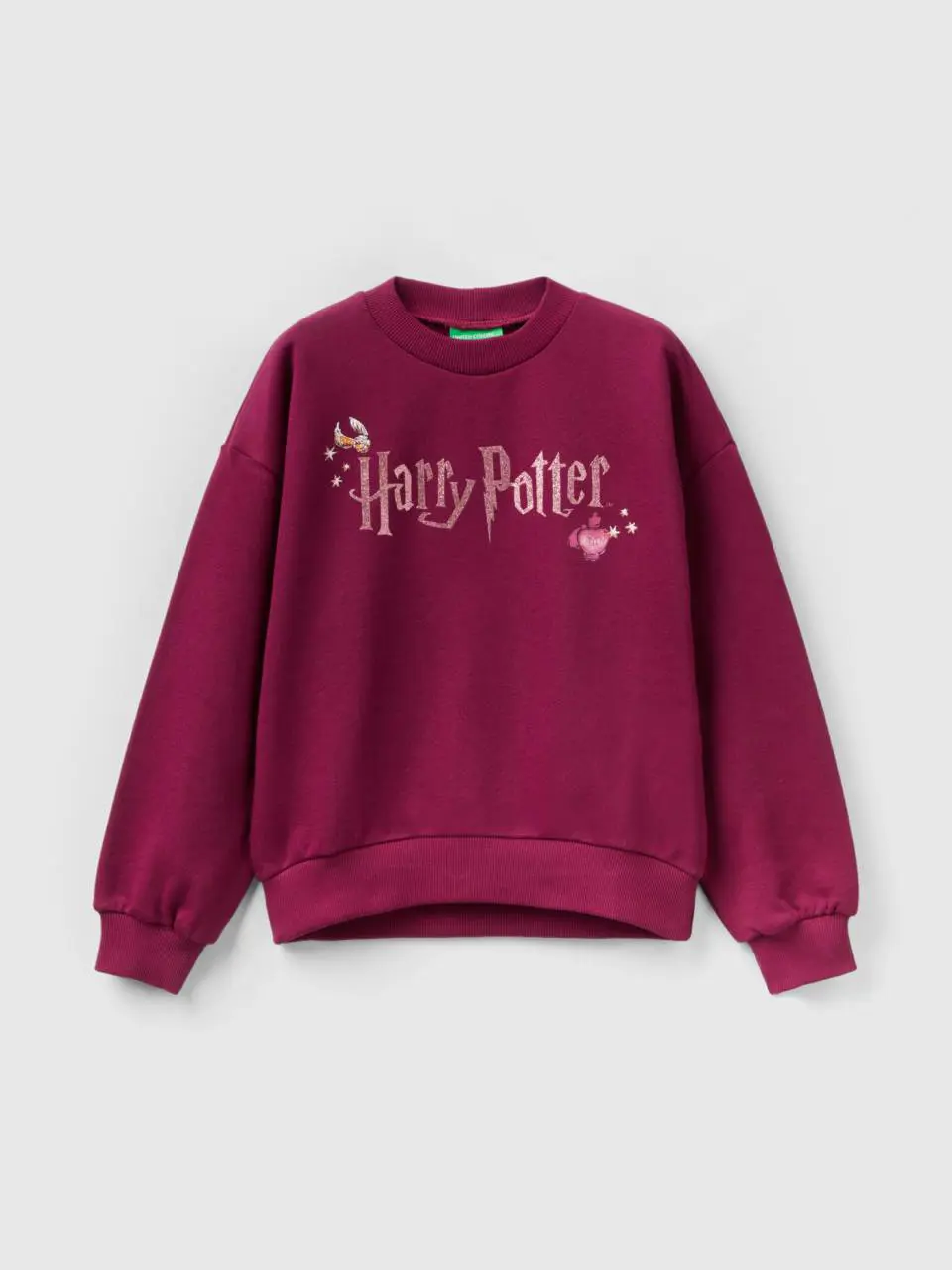 Benetton harry potter sweatshirt with glitter. 1