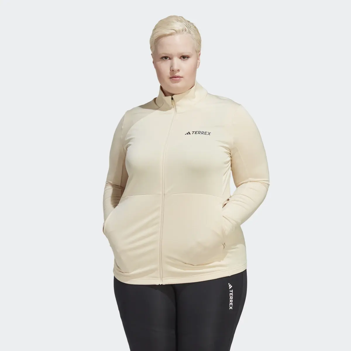 Adidas Terrex Multi Full-Zip Fleece Jacket (Plus Size). 2