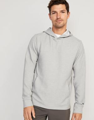 Beyond Thermal-Knit Pullover Hoodie for Men gray