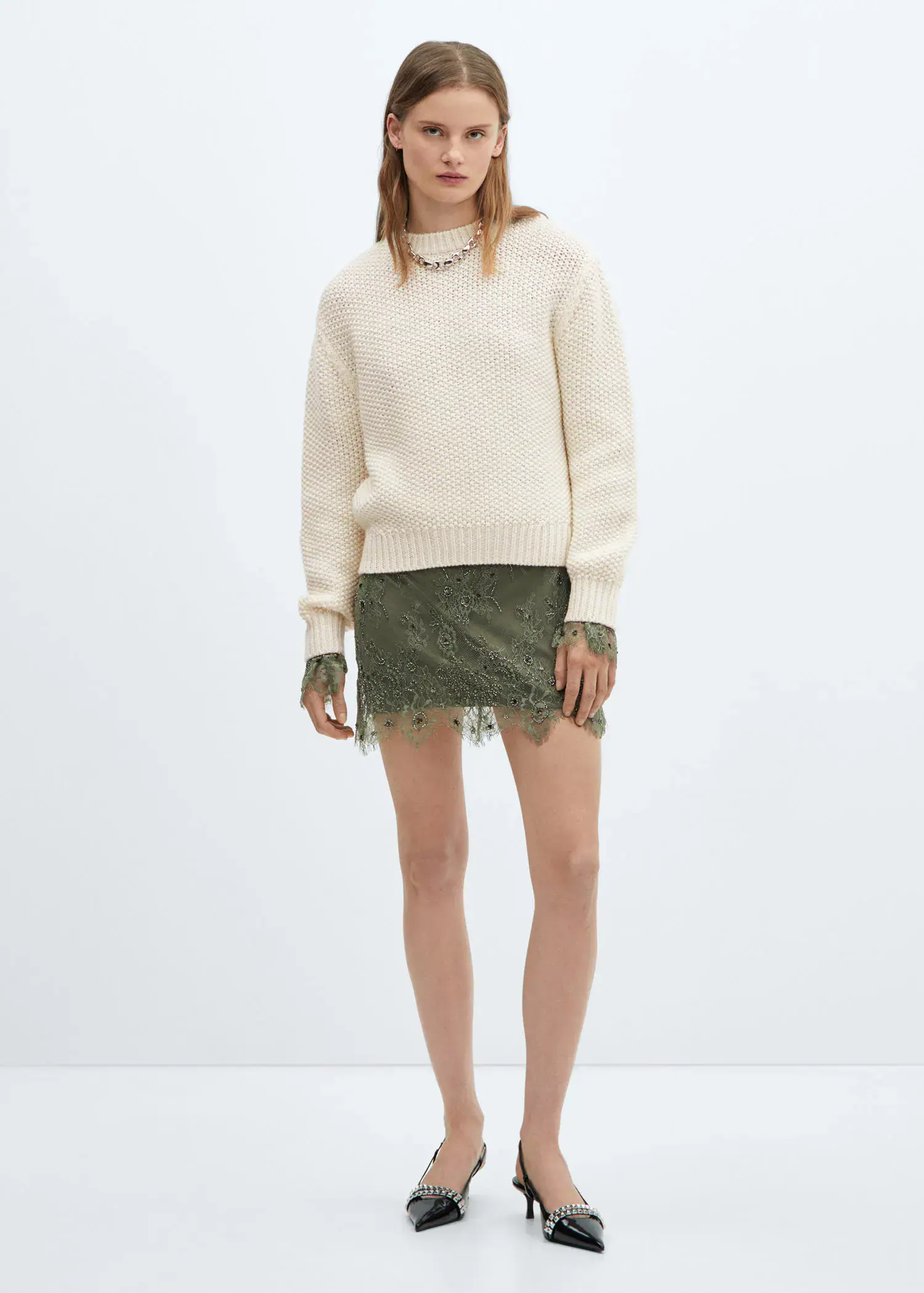 Mango Roundneck knitted sweater. 2