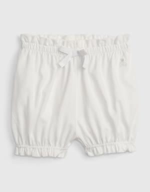 Baby Organic Cotton Mix and Match Pull-On Shorts white