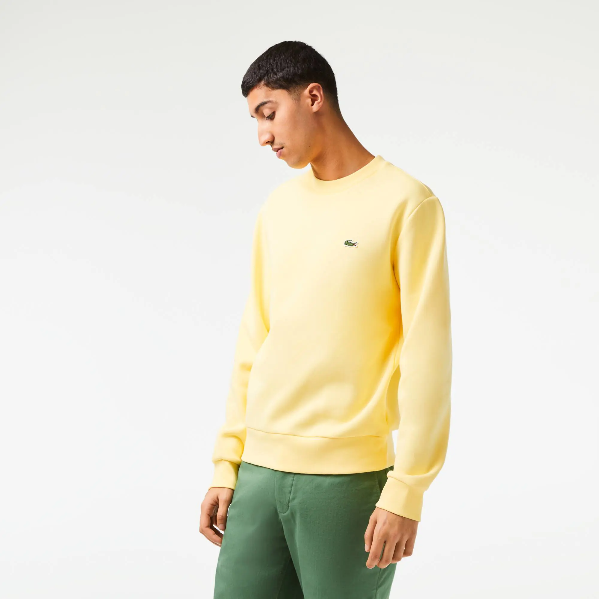 Lacoste Men's Lacoste Organic Brushed Cotton Jogger Sweatshirt. 1