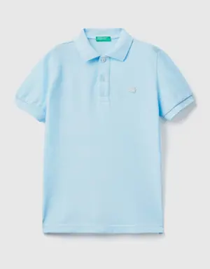 neon polo in organic cotton