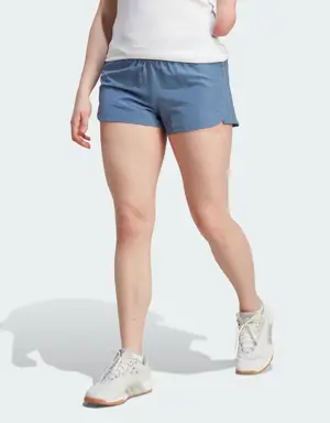 Adidas Pacer 3-Stripes Woven Heather Shorts