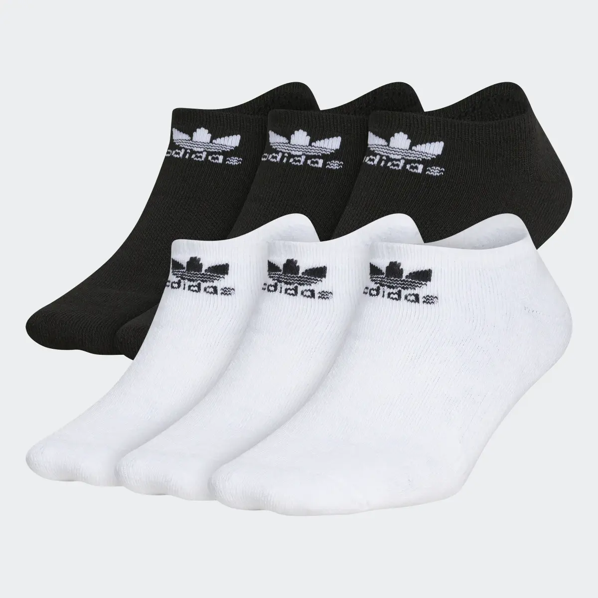 Adidas Trefoil No-Show Socks 6 Pairs. 2