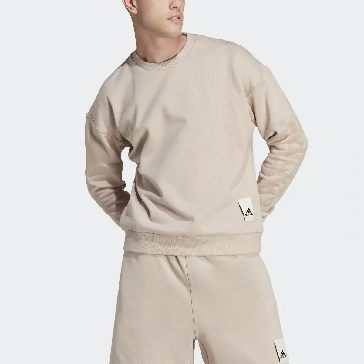 Adidas Lounge Fleece Sweatshirt. 1