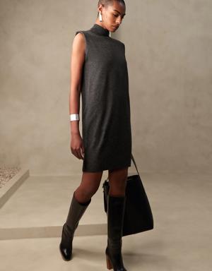 Franca Merino-Cashmere Sweater Dress gray