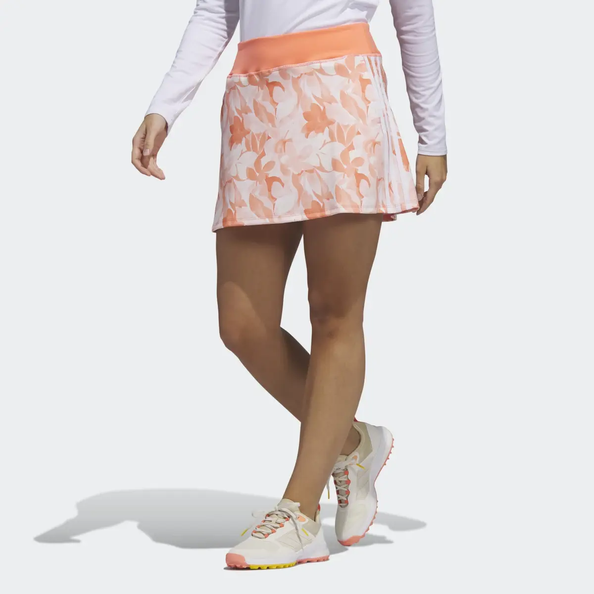 Adidas Floral 15-Inch Golf Skort. 1