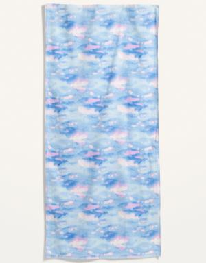 Old Navy Printed Loop-Terry Beach Towel for the Family multi