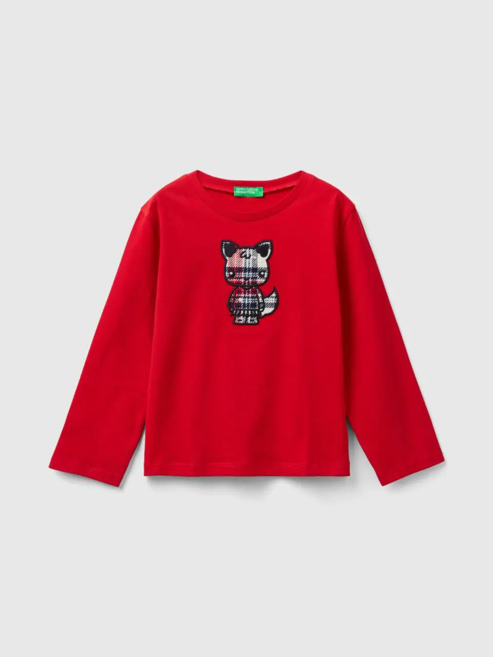 Benetton t-shirt with animal embroidery. 1