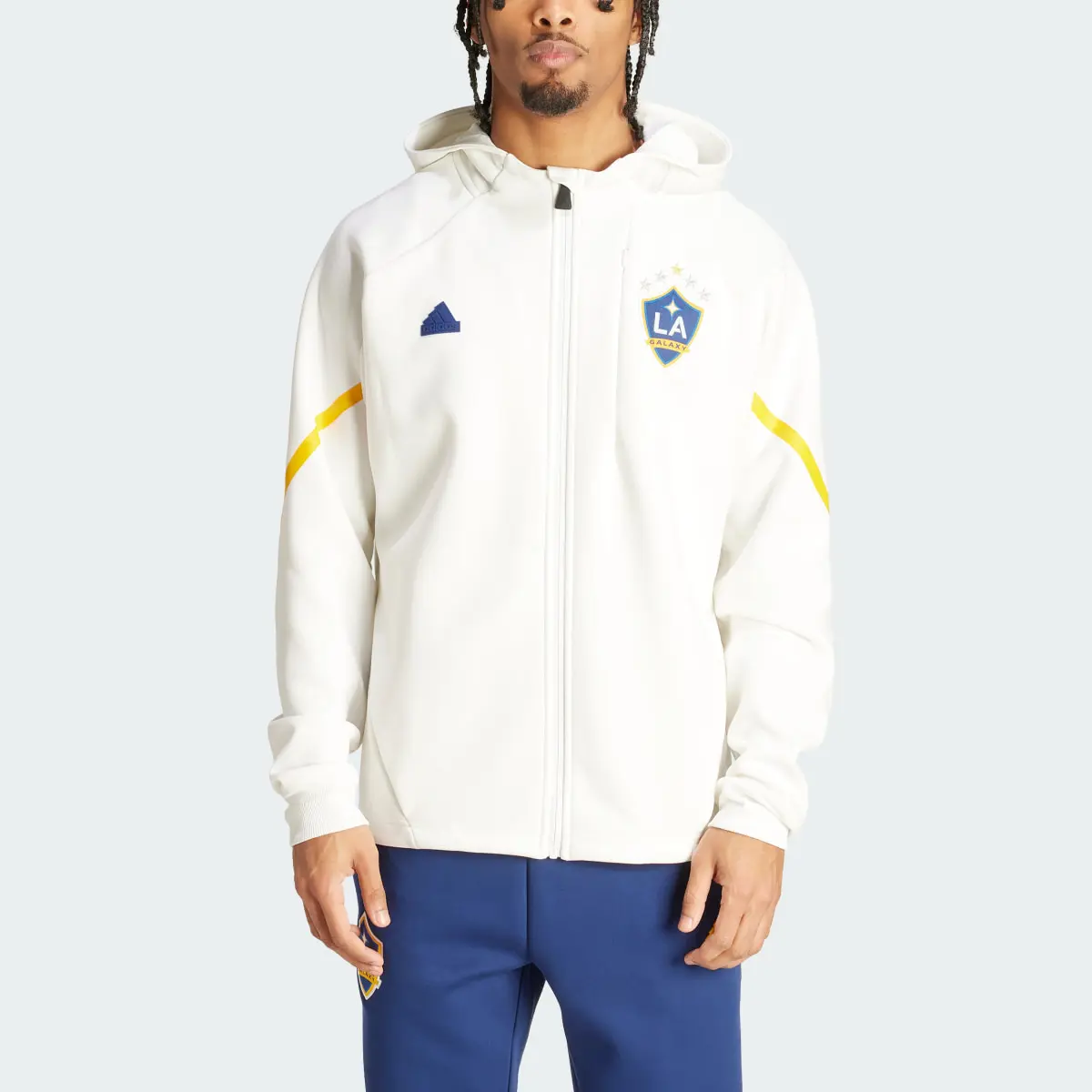 Adidas LA Galaxy Designed for Gameday Anthem Jacket. 1