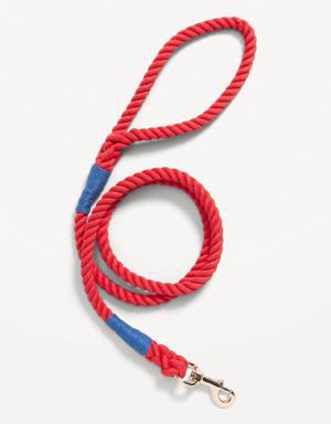 Old Navy Braided Rope Leash for Pets red