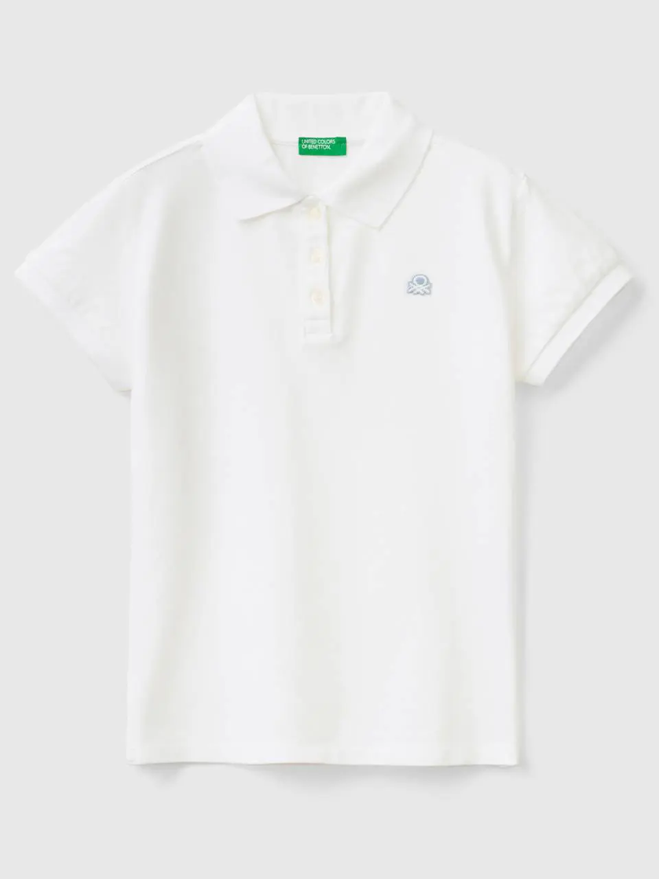Benetton short sleeve polo in organic cotton. 1