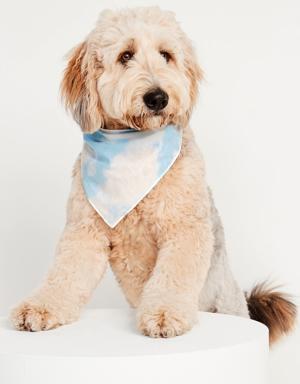 Matching Printed Bandana for Pets white