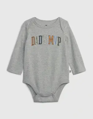 Baby Organic Cotton Mix and Match Graphic Bodysuit gray
