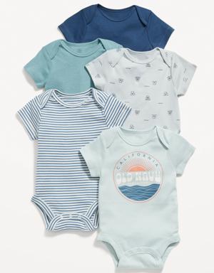Unisex Bodysuit 5-Pack for Baby multi