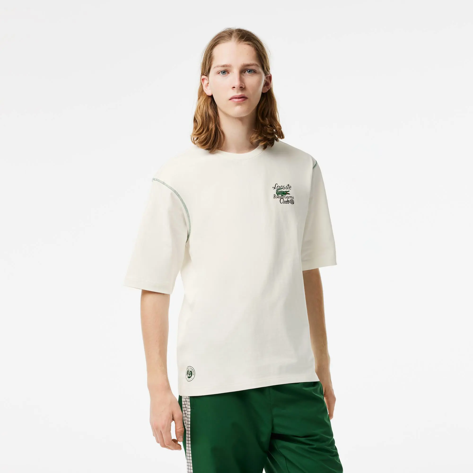 Lacoste T-shirt homme Lacoste Sport Édition Roland Garros en jersey épais. 1