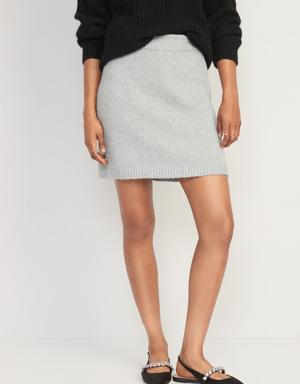 Mini Sweater Skirt gray