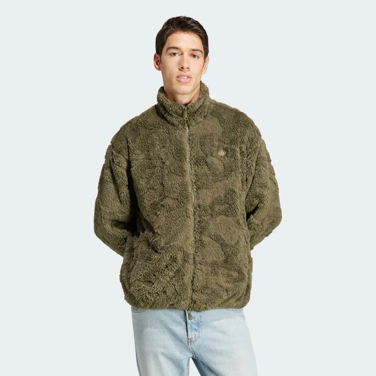 Adidas Adventure Camo Fleece Full-Zip Jacket. 2