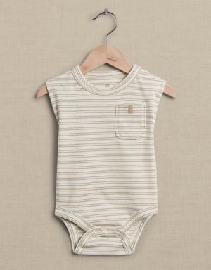 Essential SUPIMA® Bodysuit for Baby beige