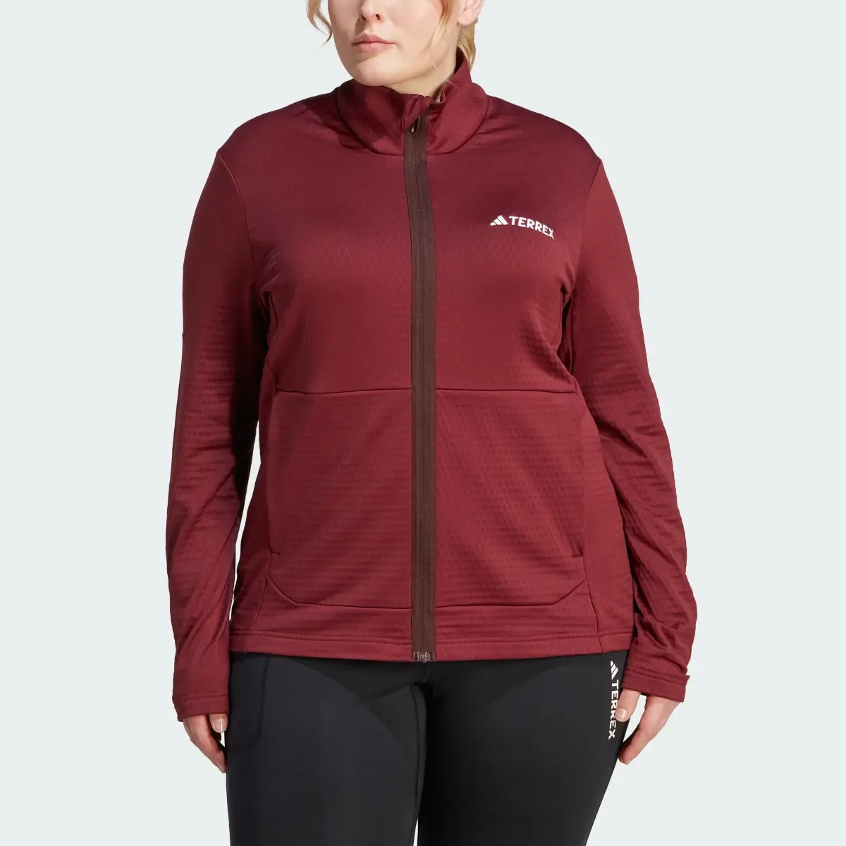 Adidas Terrex Multi Light Fleece Full-Zip Jacket (Plus Size). 1