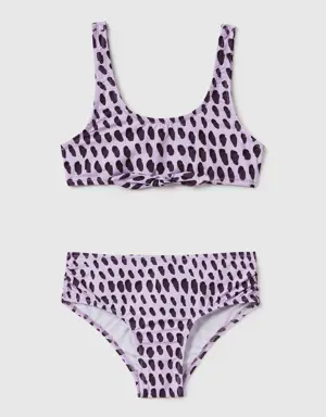 bikini with spotted print