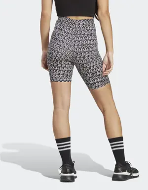 Allover adidas Graphic Biker Shorts