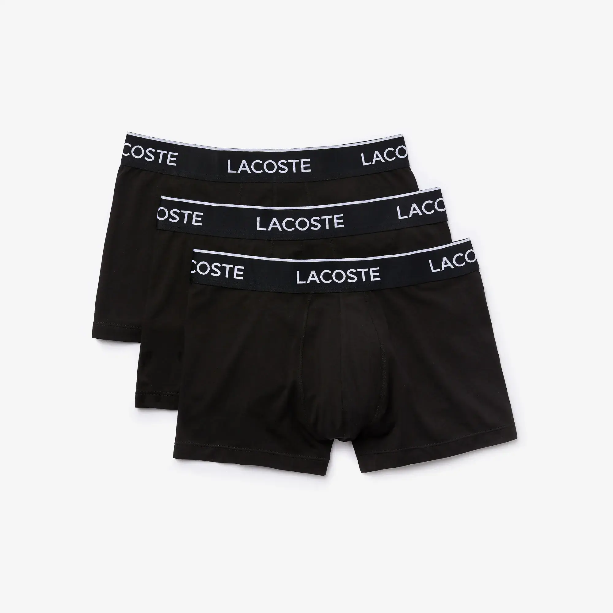 Lacoste Lot de 3 boxers courts casual unis. 2