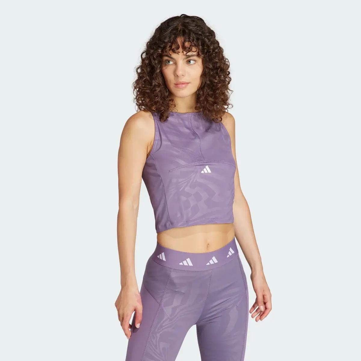 Adidas Camisola de Alças Curta para Treino Techfit. 2