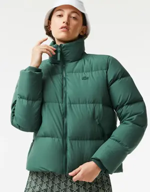 Lacoste Women's Stowable Hood Puffer Jacket