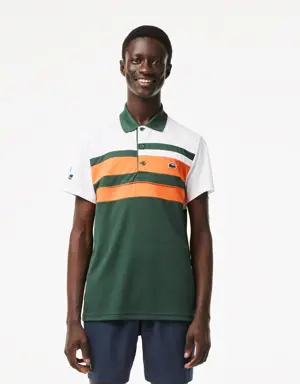 Lacoste Polo para hombre con rayas Lacoste SPORT Miami Open