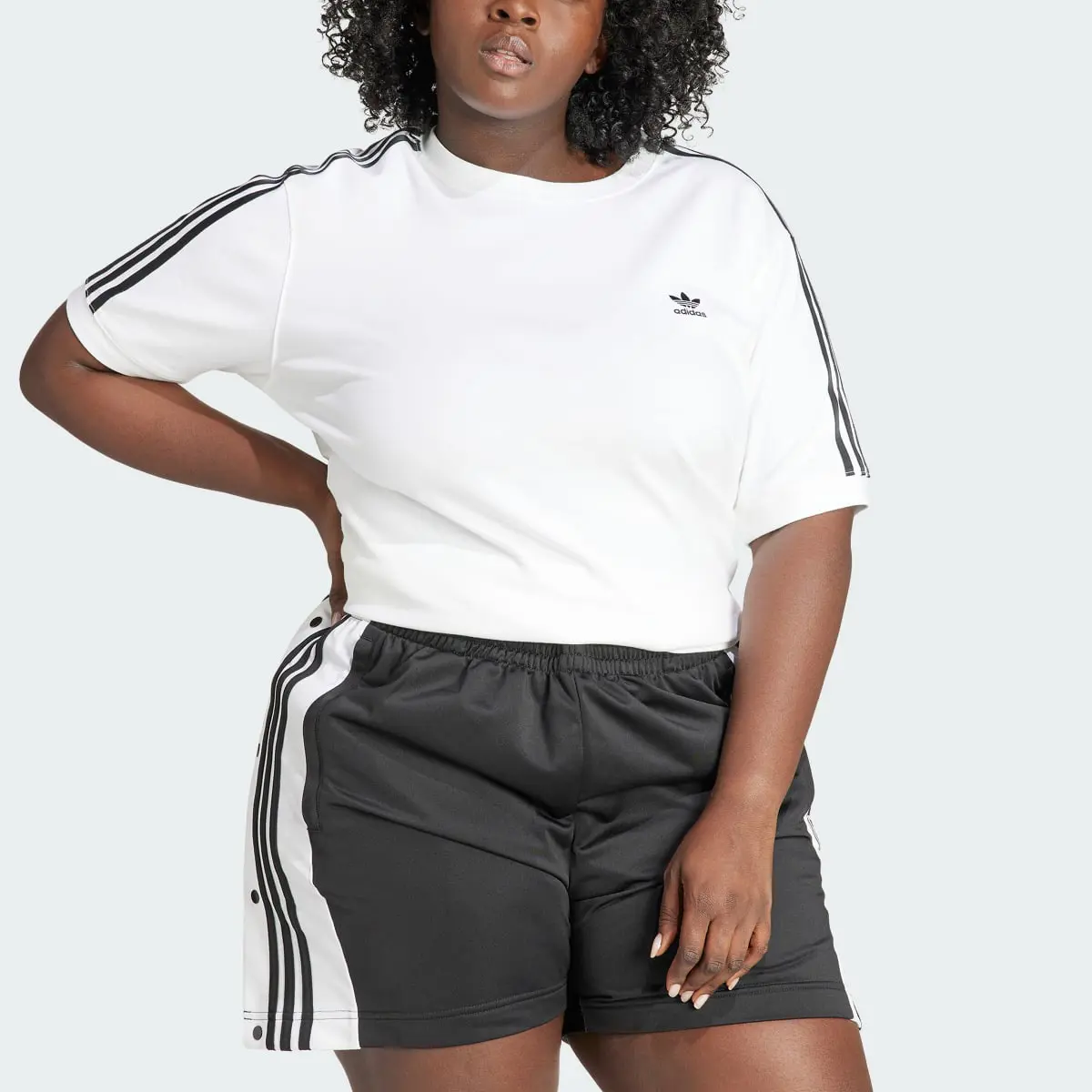 Adidas T-shirt 3-Stripes (Plus Size). 1