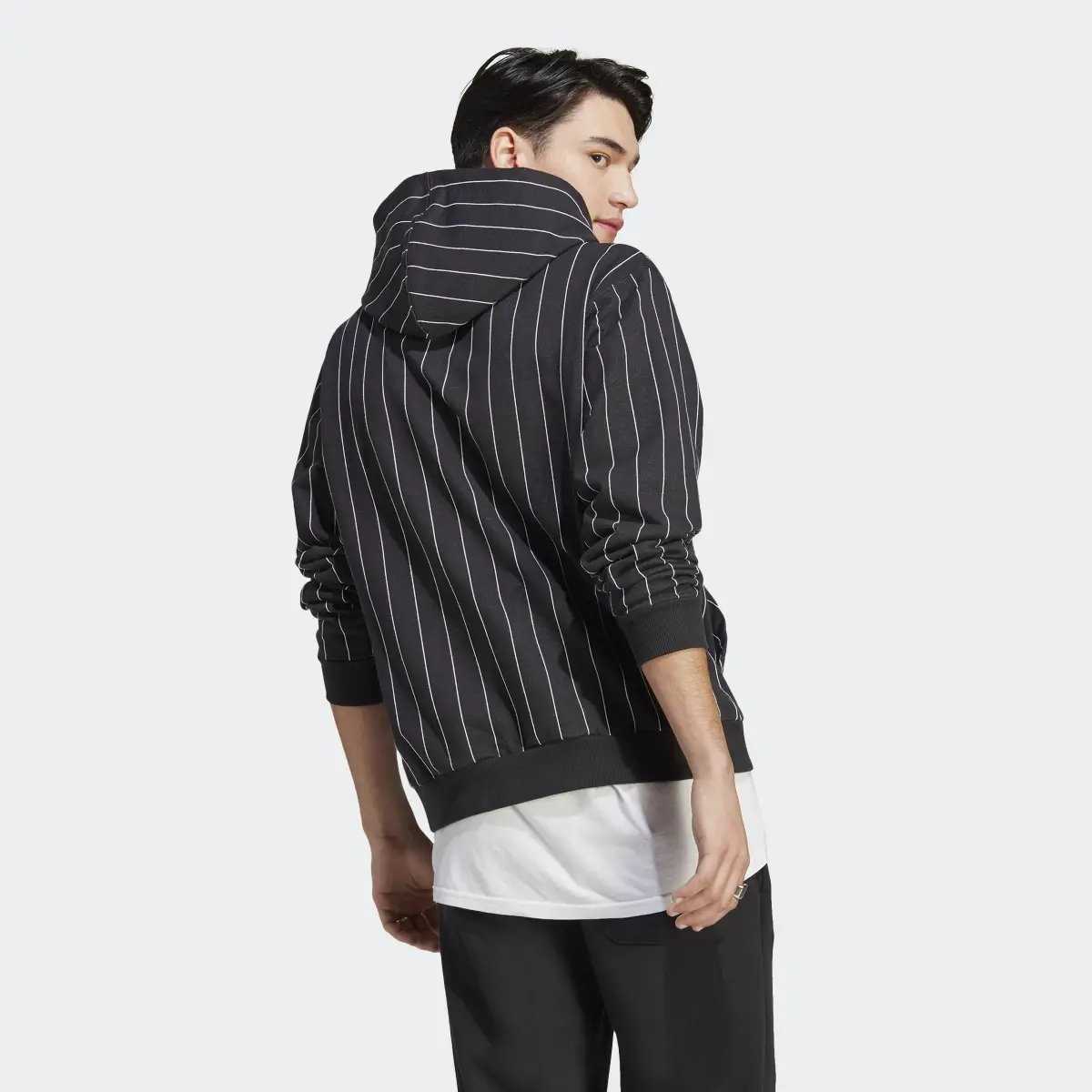 Adidas Sudadera con capucha Pinstripe Fleece. 3