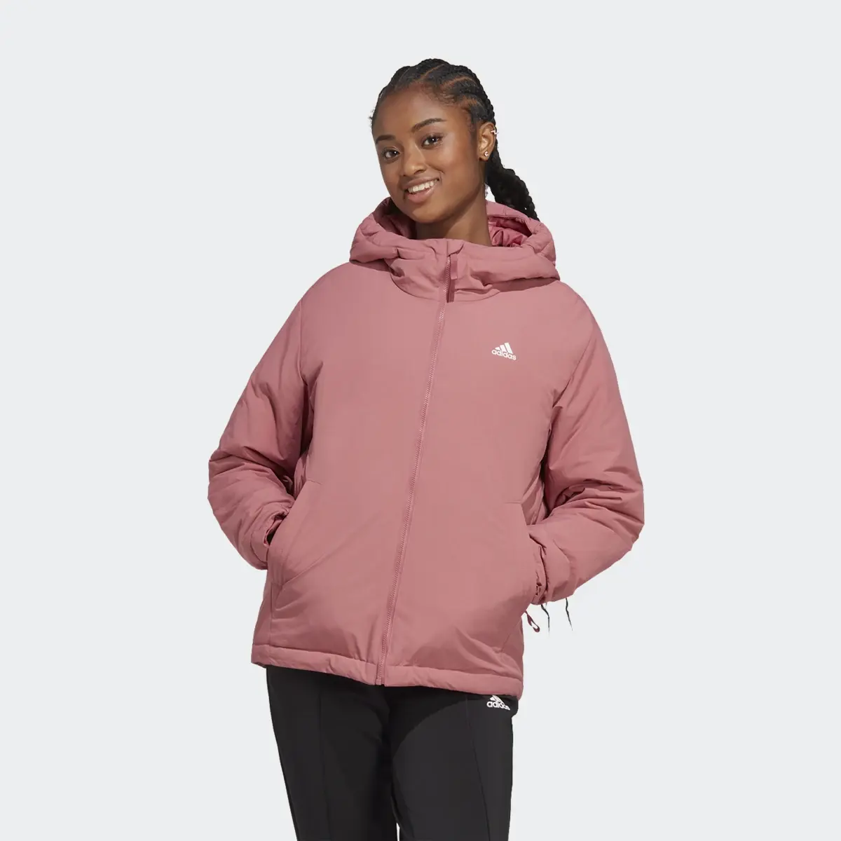 Adidas BSC Sturdy Insulated Hooded Jacket. 2