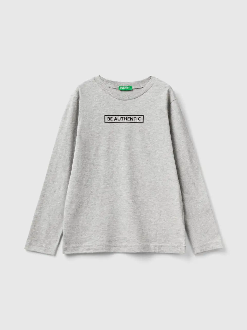 Benetton long sleeve t-shirt in warm cotton. 1