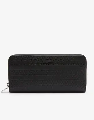 Lacoste Unisex-Brieftasche CHANTACO aus Piqué Leder