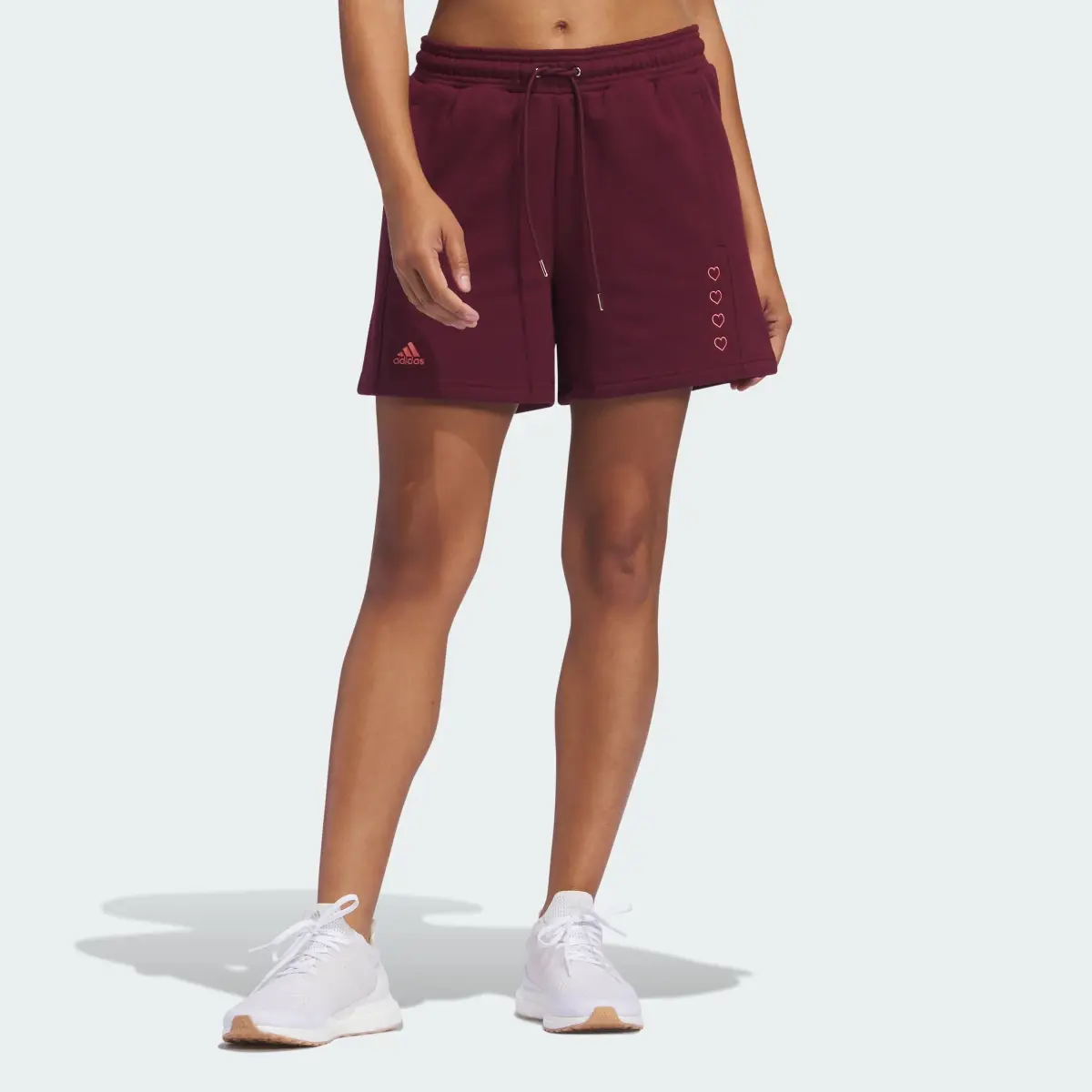 Adidas ALL SZN Valentine's Day Shorts. 1