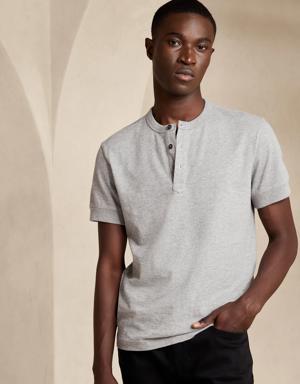 Rugged Slub Henley gray