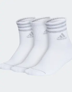 Cushioned 3-Stripes High Quarter Socks 3 Pairs