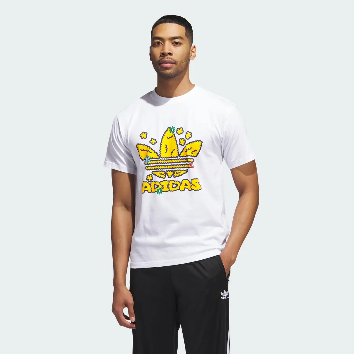 Adidas Collegiate Stacked Trefoil Tee. 2