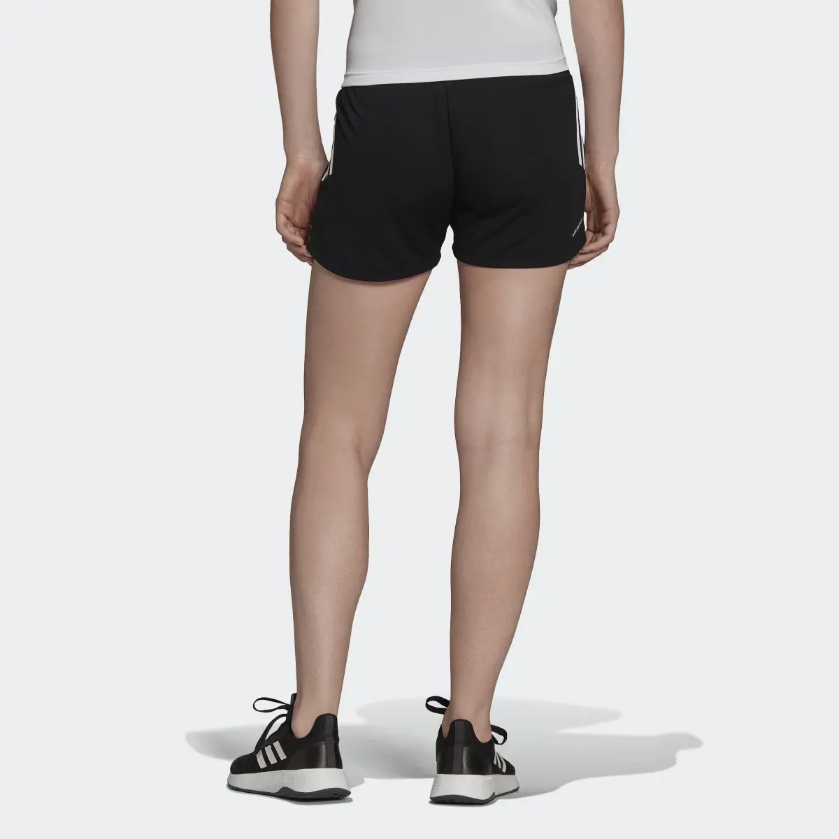 Adidas Designed to Move Knit 3-Stripes Sport Shorts. 2