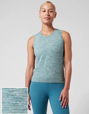 In Motion Seamless Heather Tank green